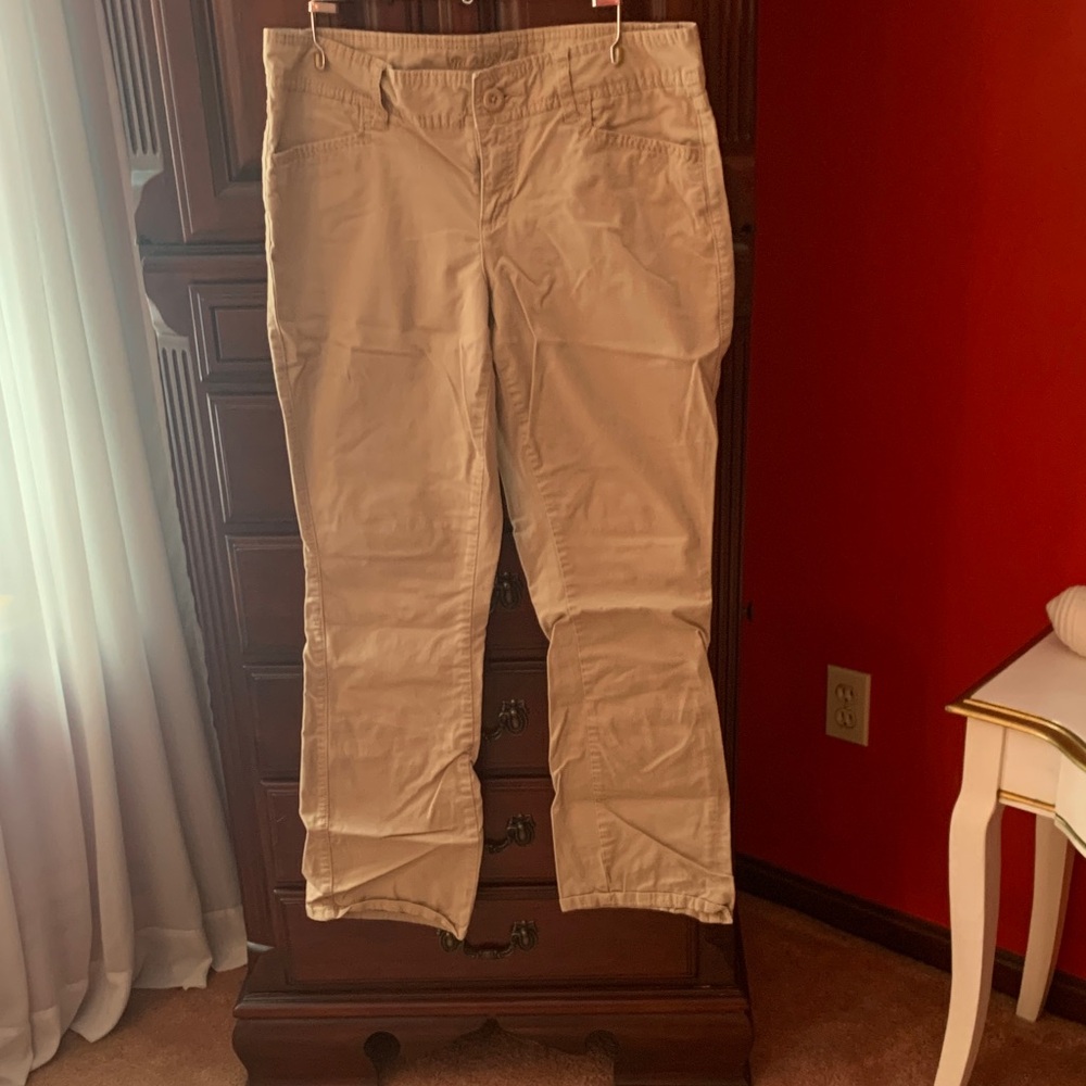 Maurices Straight-Leg Khaki Pants - Light Beige